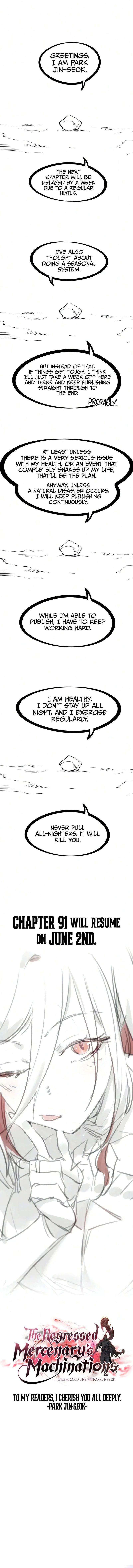 The Regressed Mercenary’s Machinations - Chapter 90.5 Page 1