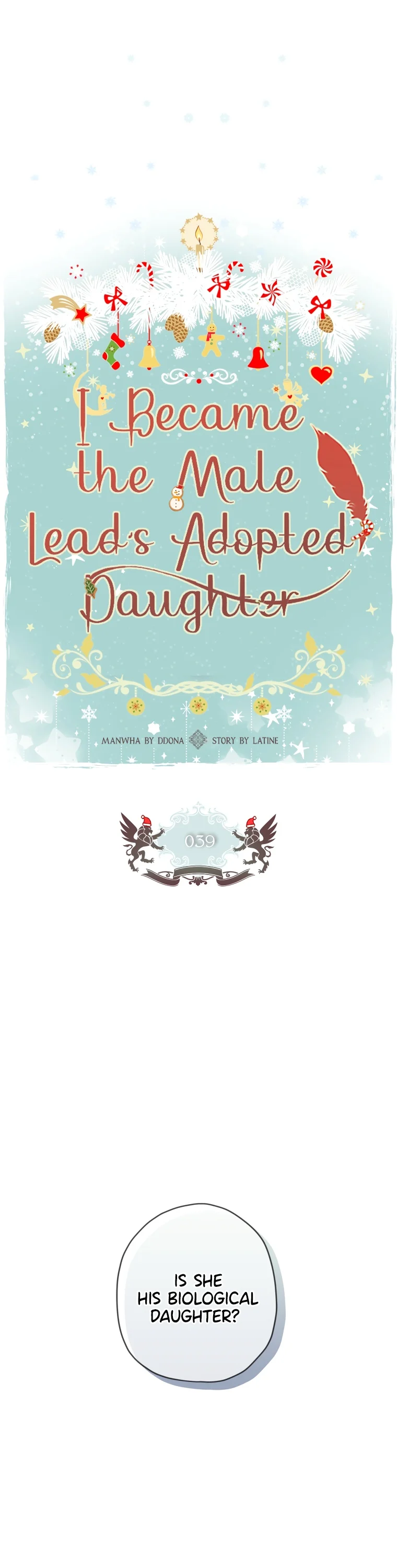 I Became The Male Lead’S Adopted Daughter - Chapter 39 Page 1